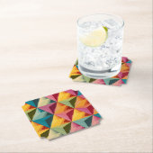 Bold Geometric Triangle Pattern  Kartonnen Onderzetters (Insitu)