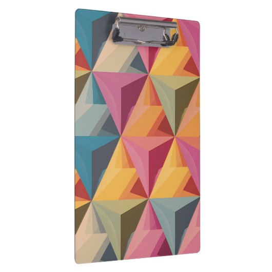 Bold Geometric Triangle Pattern Klembord (Rechts)