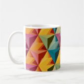 Bold Geometric Triangle Pattern  Koffiemok (Links)