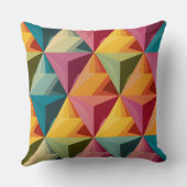 Bold Geometric Triangle Pattern  Kussen (Achterkant)