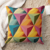 Bold Geometric Triangle Pattern Kussen (Deken)