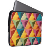 Bold Geometric Triangle Pattern  Laptop Sleeve (Voorkant Rechts)