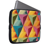 Bold Geometric Triangle Pattern  Laptop Sleeve (Voorkant Rechts)