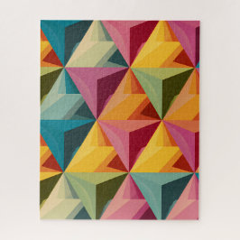 Bold Geometric Triangle Pattern Legpuzzel