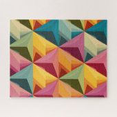 Bold Geometric Triangle Pattern Legpuzzel (Horizontaal)