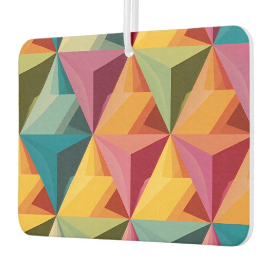 Bold Geometric Triangle Pattern Luchtverfrisser (Links)