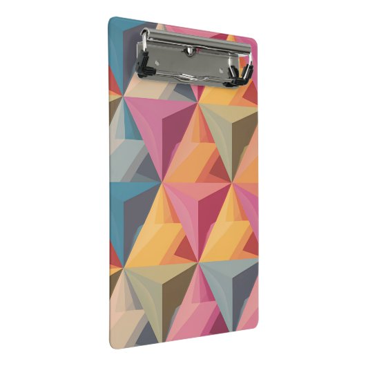 Bold Geometric Triangle Pattern  Mini Klembord (Schuin)