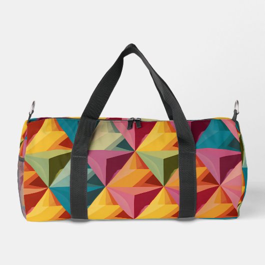 Bold Geometric Triangle Pattern Plunjezak (Achterkant)