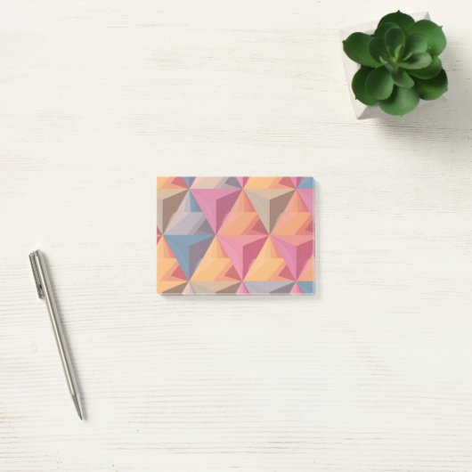Bold Geometric Triangle Pattern  Post-it® Notes (Kantoor)