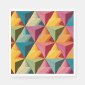Bold Geometric Triangle Pattern Servet (Voorkant)