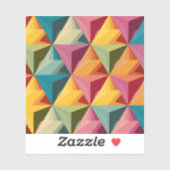 Bold Geometric Triangle Pattern Sticker (Vel)