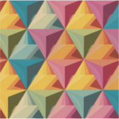 Bold Geometric Triangle Pattern Sticker (Voorkant)