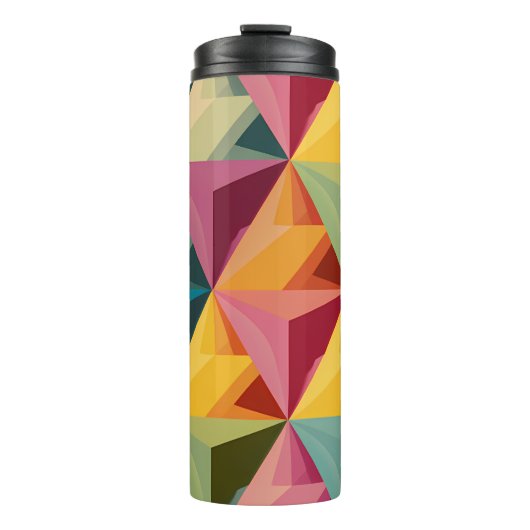 Bold Geometric Triangle Pattern  Thermosbeker (Voorkant)