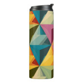 Bold Geometric Triangle Pattern  Thermosbeker (Gedraaid links)
