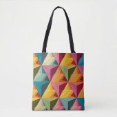 Bold Geometric Triangle Pattern Tote Bag (Voorkant)