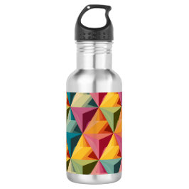 Bold Geometric Triangle Pattern  Waterfles