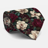 Bold Gifts For Dad Gardenias Flower Stropdas (Opgerold)