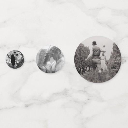 Bold Ginkgo laat aangepaste foto achter Confetti (Voorkanten)