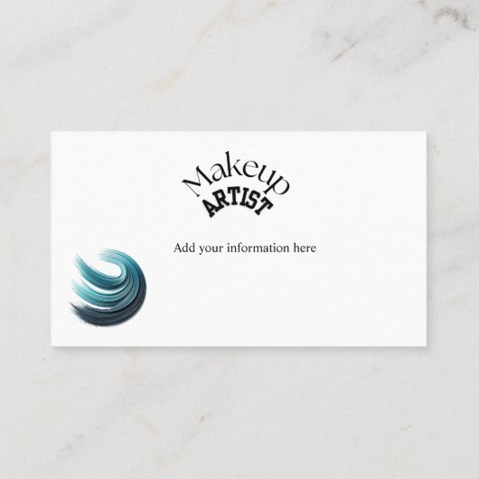 Bold Glam make-up artist Visitekaartje (Achterkant)
