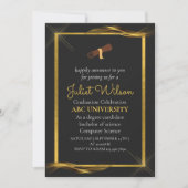 Bold Gold afstuderen stijlvolle start Kaart (Voorkant)