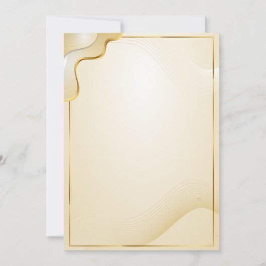 Bold Gold afstuderen stijlvolle start Kaart (Achterkant)