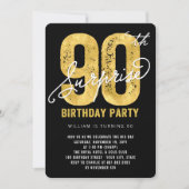 Bold Gold Foil Enterprise - Uitnodiging 90e verjaa (Voorkant)