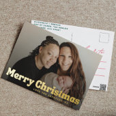 Bold Gold Fun Merry kerst Harart Foto Folie Feestdagen Briefkaart