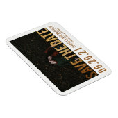 Bold Gold Glitter Save The Date | Aangepaste foto Magneet (Rechterzijde)