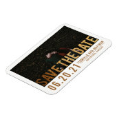 Bold Gold Glitter Save The Date | Aangepaste foto Magneet (Linkerzijde)