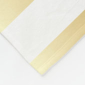 Bold Gold Metallic Stripes Pattern Fleece Deken (Hoek)