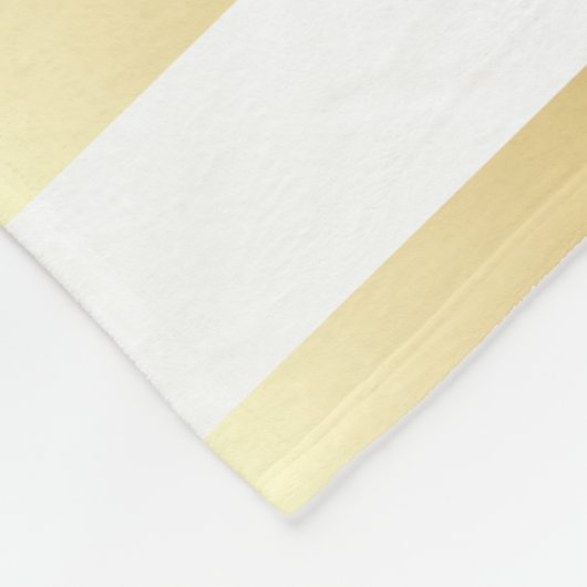 Bold Gold Metallic Stripes Pattern Fleece Deken (Hoek)