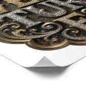 Bold Goud AVONTUUR Bold Design Poster (Hoek)