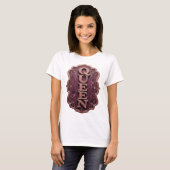 Bold Goud QUEEN Maatwerk Design T-shirt (Voorkant volledig)