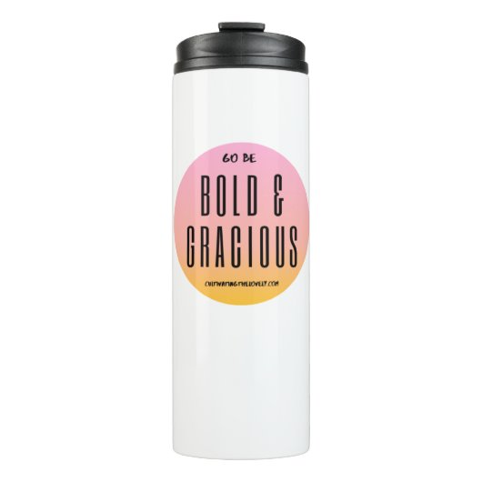 Bold & Gracious Lemonade Tumbler Thermosbeker (Voorkant)