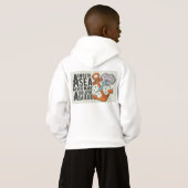Bold Graphic Hoodie – Wit, Jongens’ Hoodie Waves (Achterkant volledig)