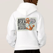 Bold Graphic Hoodie – Wit, Jongens’ Hoodie Waves (Achterkant)