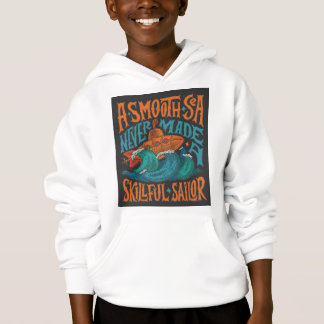 Bold Graphic Hoodie – Wit, Jongens’ Hoodie Waves