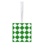 Bold Green and White Chevron Pattern Classic Decoratie (Rechts)