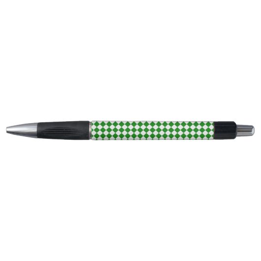Bold Green and White Chevron Pattern Classic Emmy Pen (Voorkant)