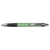 Bold Green and White Chevron Pattern Classic Emmy Pen (Achterkant)