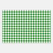 Bold Green and White Chevron Pattern Classic Inpakpapier Vel (Voorkant 3)