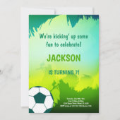 Bold Green & Black Sportthema Kaart (Voorkant)