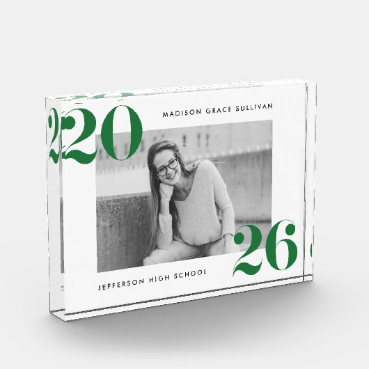 Bold Green Class van het Afstuderen 2025 Fotoblokken (Links)