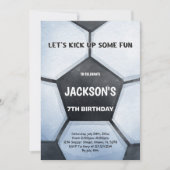 Bold Green Field Sports Party Thema voor kinderen Kaart (Voorkant)