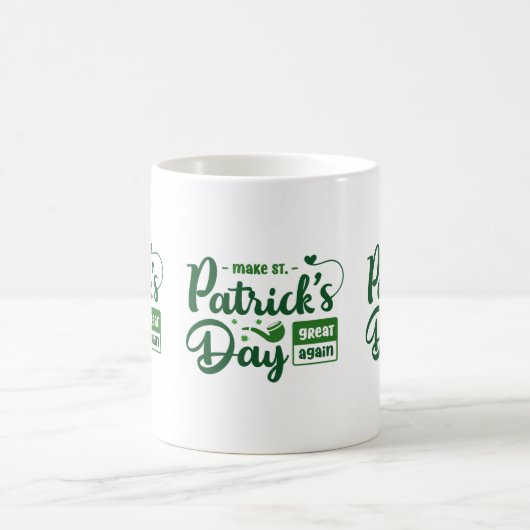 Bold Green Irish Quote St Patrick’s Mug Koffiemok (Center)