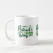 Bold Green Irish Quote St Patrick’s Mug Koffiemok (Links)