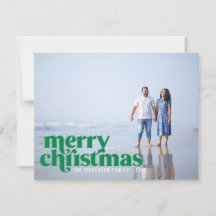 Bold Green Merry kerstfeestdag foto