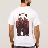 Bold Grizzly Bear T-Shirt (Achterkant)