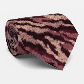 Bold Groomsman Gift Tiger Skin Stropdas (Opgerold)