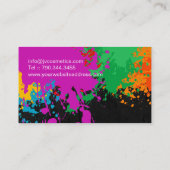 BOLD GRUNGE MAKEUP ARTIST VISITEKAARTJE (Achterkant)